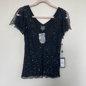 Arianna Papell sequin top size M